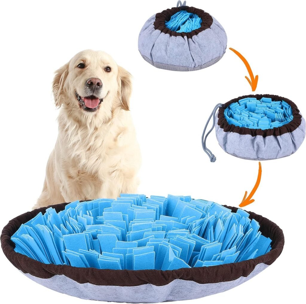 Adjustable Snuffle Mat For Dogs Large Breed Puzzle Toys Small Dog Enrichment Toys For Large Dogs Slow Eating Stress Relief Dog Toy For Feeding Dog Mental Stimulation Toys - 3