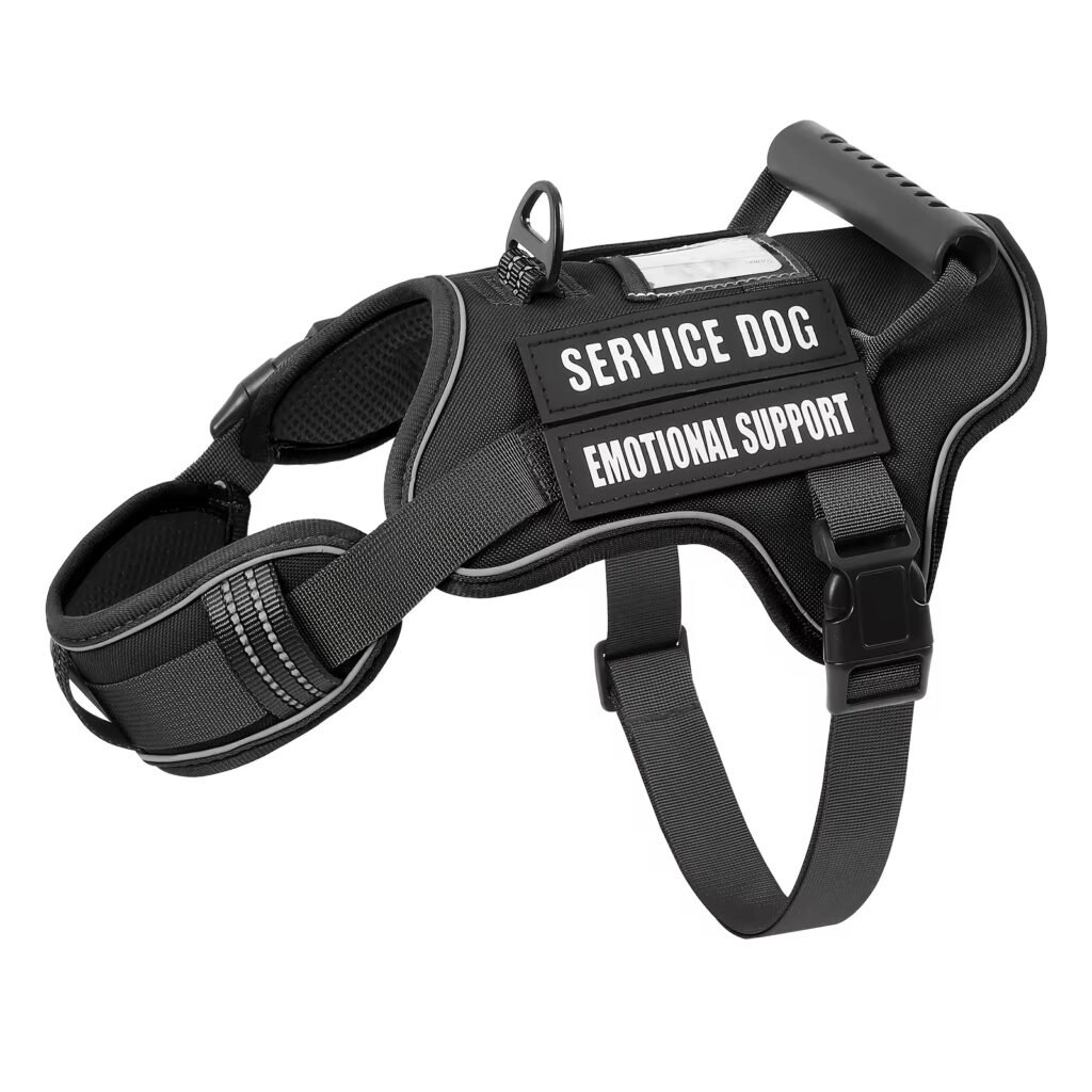Tactical Service Dog Harness With Handle, No-Pull Adjustable Reflective Pet Vest Harness For Easy Walking And Training - 7